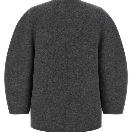 Fendi Gray Virgin Wool Coat