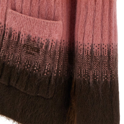 Fendi Multicolor Wool Cardigan