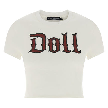 Dolce & Gabbana White Cotton T-Shirt