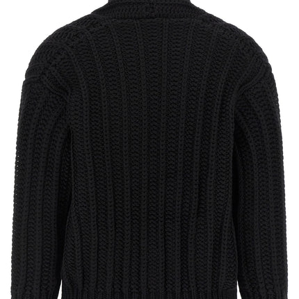 Dolce & Gabbana Black Virgin Wool Cardigan