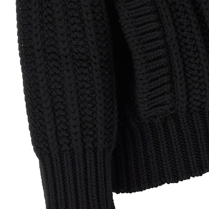 Dolce & Gabbana Black Virgin Wool Cardigan