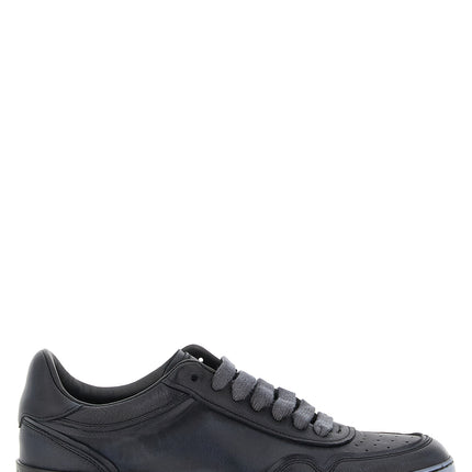 Dolce & Gabbana Black Lamb Leather Low Top Sneakers