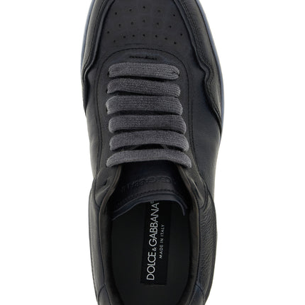 Dolce & Gabbana Black Lamb Leather Low Top Sneakers