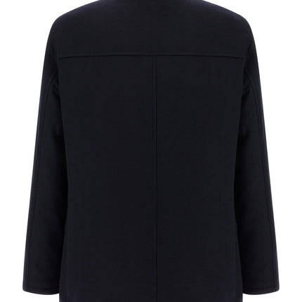 Hugo Boss Blue Wool Coat