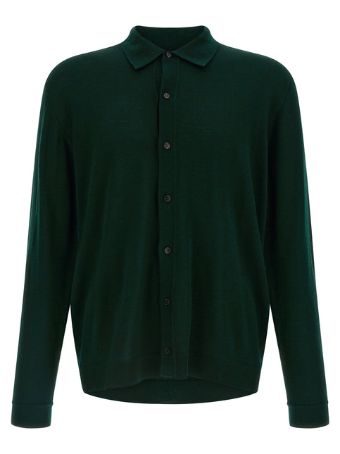 Roberto Collina Bicolor Merino Wool Cardigan