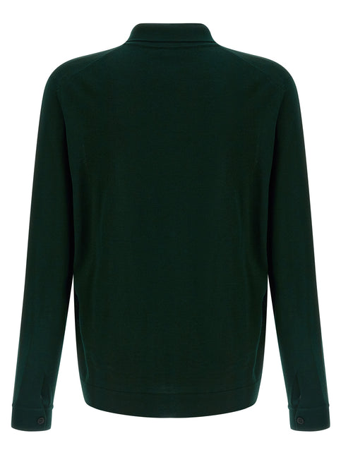 Roberto Collina Bicolor Merino Wool Cardigan
