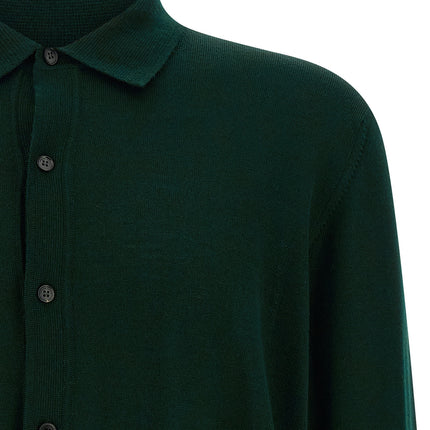 Roberto Collina Bicolor Merino Wool Cardigan
