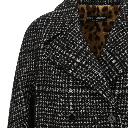 Dolce & Gabbana Bicolor Cotton Coat