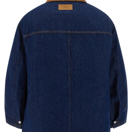 Ami Paris Blue Cotton Denim Jacket
