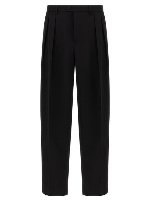 Dolce & Gabbana Black Virgin Wool Dress Pants