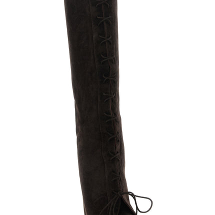Paris Texas Brown Calfskin Over The Knee