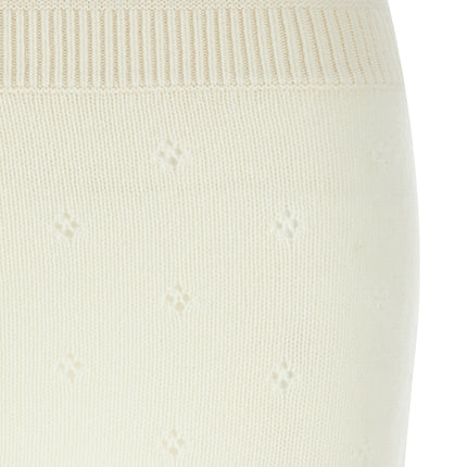 Chloé White Wool Long Skirt