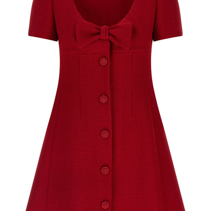 Valentino Garavani Multicolor Virgin Wool Short Dress