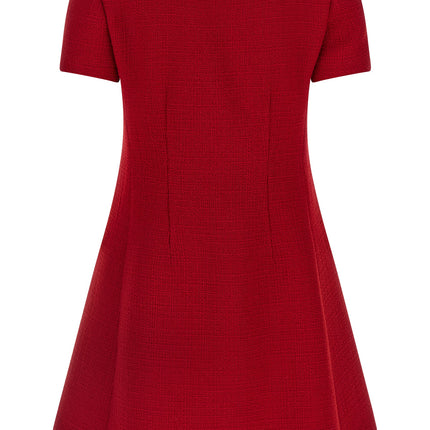 Valentino Garavani Multicolor Virgin Wool Short Dress