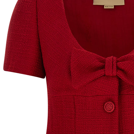 Valentino Garavani Multicolor Virgin Wool Short Dress