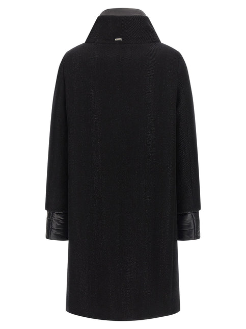 Herno Black Wool Coat