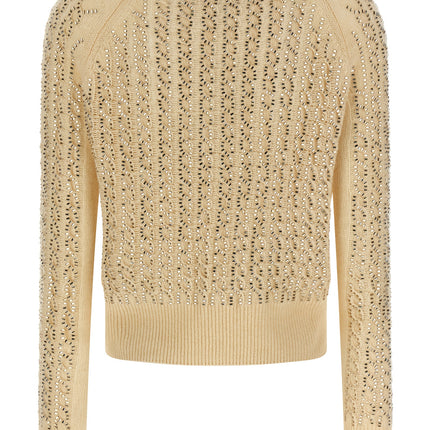 Ermanno Scervino Beige Virgin Wool Cardigan
