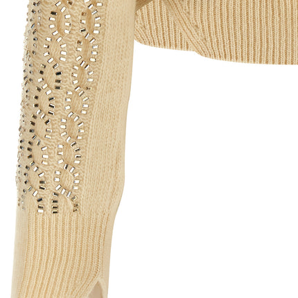 Ermanno Scervino Beige Virgin Wool Cardigan