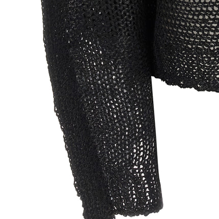 Issey Miyake Black Wool Sweatshirt