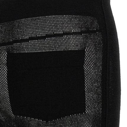 Issey Miyake Black Nylon Leggings