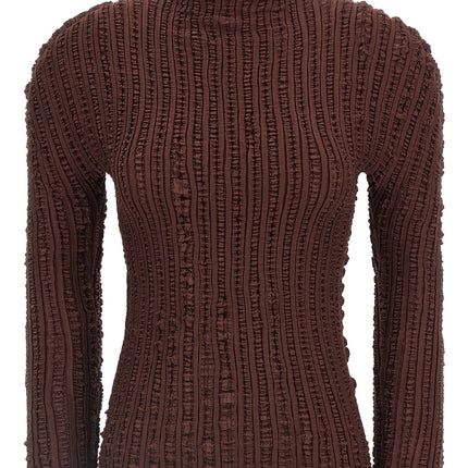 Issey Miyake Brown Polyester Cardigan