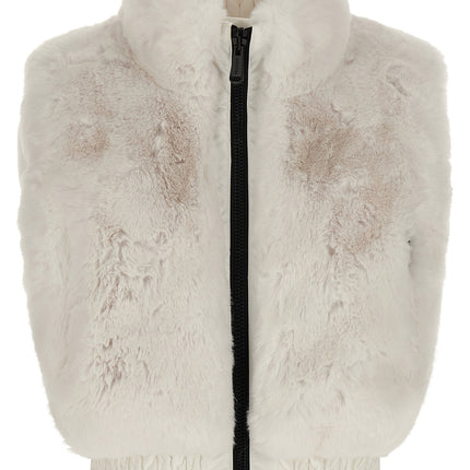 GOLDBERGH White Polyester Sleeveless Jacket