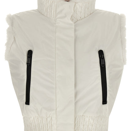 GOLDBERGH White Polyester Sleeveless Jacket