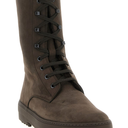 Tod's Brown Calfskin Ankle Boots
