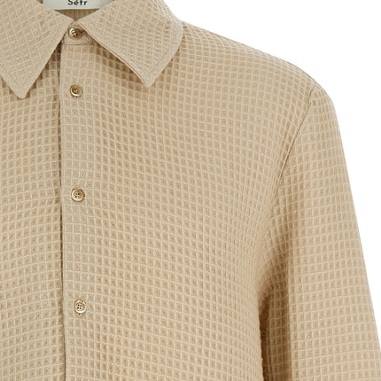 SÉFR Beige Cotton Blouse
