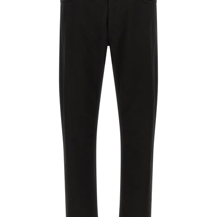 Stone Island Black Cotton Straight-Leg Jeans