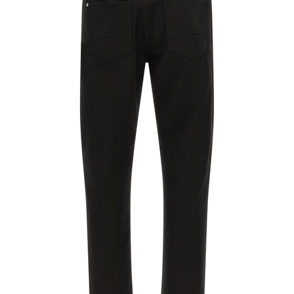 Stone Island Black Cotton Straight-Leg Jeans