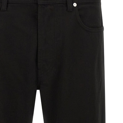 Stone Island Black Cotton Straight-Leg Jeans