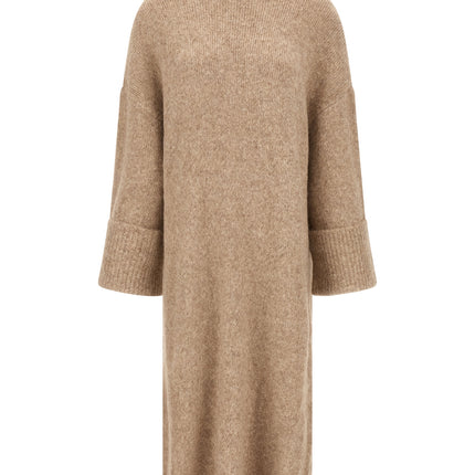 Entire Studios Beige Alpaca Leather Midi Dress