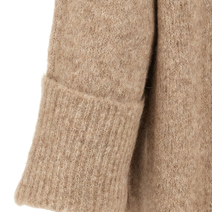 Entire Studios Beige Alpaca Leather Midi Dress