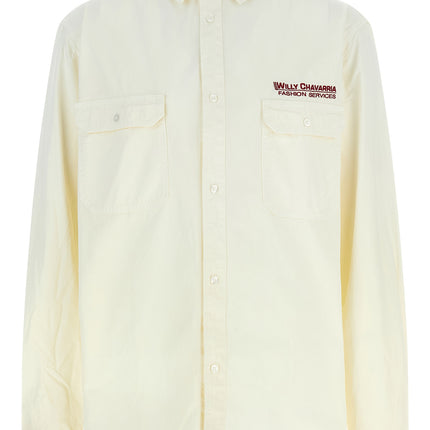 WILLY CHAVARRIA Beige Cotton Blouse