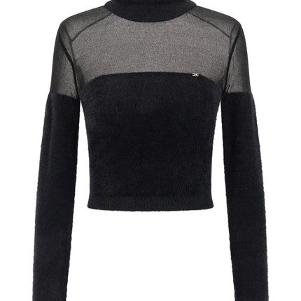 Elisabetta Franchi Black Polyamide Cardigan
