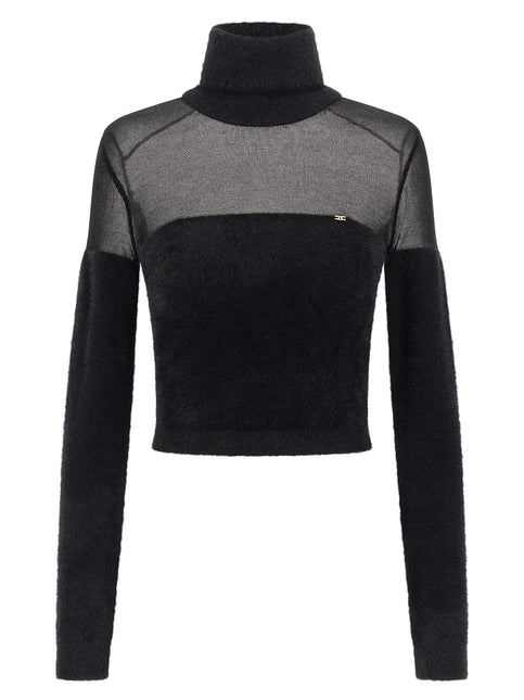 Elisabetta Franchi Black Polyamide Cardigan