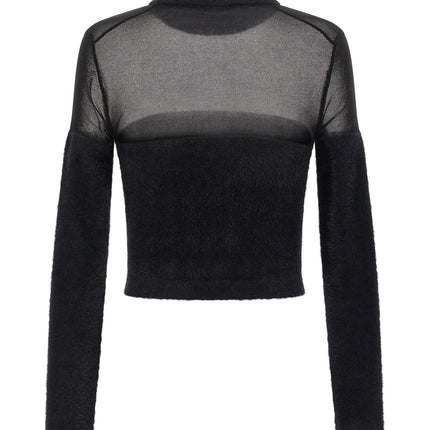 Elisabetta Franchi Black Polyamide Cardigan