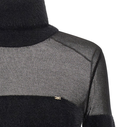 Elisabetta Franchi Black Polyamide Cardigan