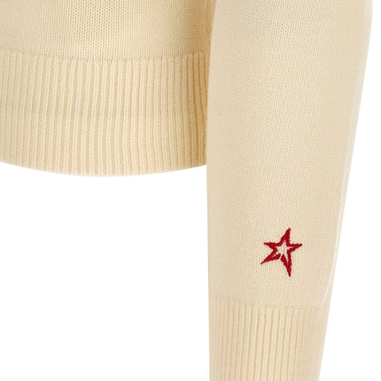 PERFECT MOMENT White Merino Wool Cardigan