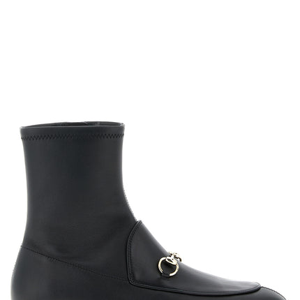 Gucci Black Lamb Leather Ankle Boots