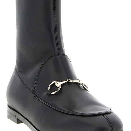 Gucci Black Lamb Leather Ankle Boots