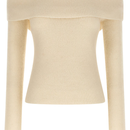Rick Owens White Wool Cardigan
