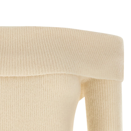 Rick Owens White Wool Cardigan