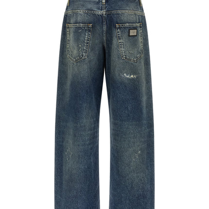 Dolce & Gabbana Blue Cotton Jeans Denim