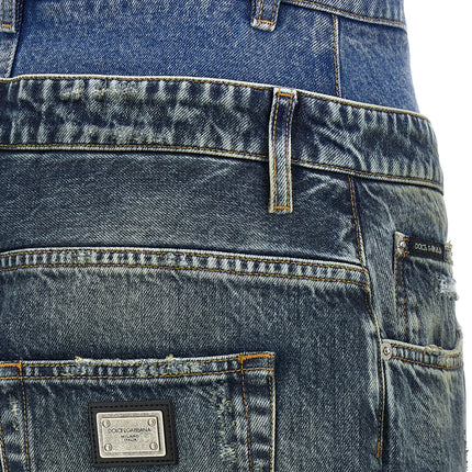 Dolce & Gabbana Blue Cotton Jeans Denim