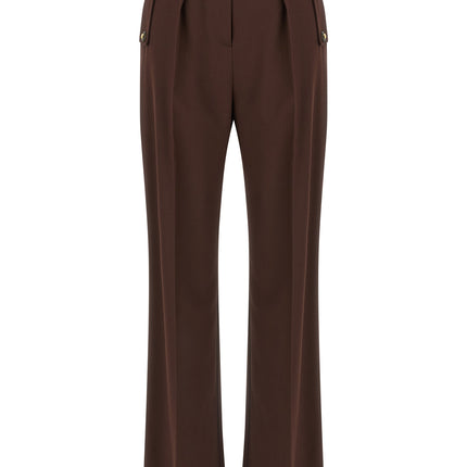 Elisabetta Franchi Brown Polyester Casual Pants
