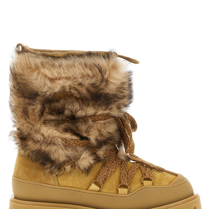 Moncler Brown Calfskin Flat Boots