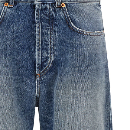 Magliano Blue Cotton Straight-Leg Jeans