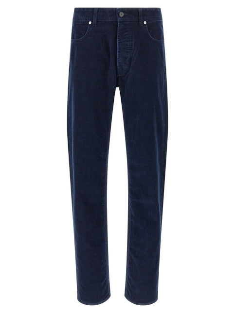 Stone Island Blue Cotton Casual Pants